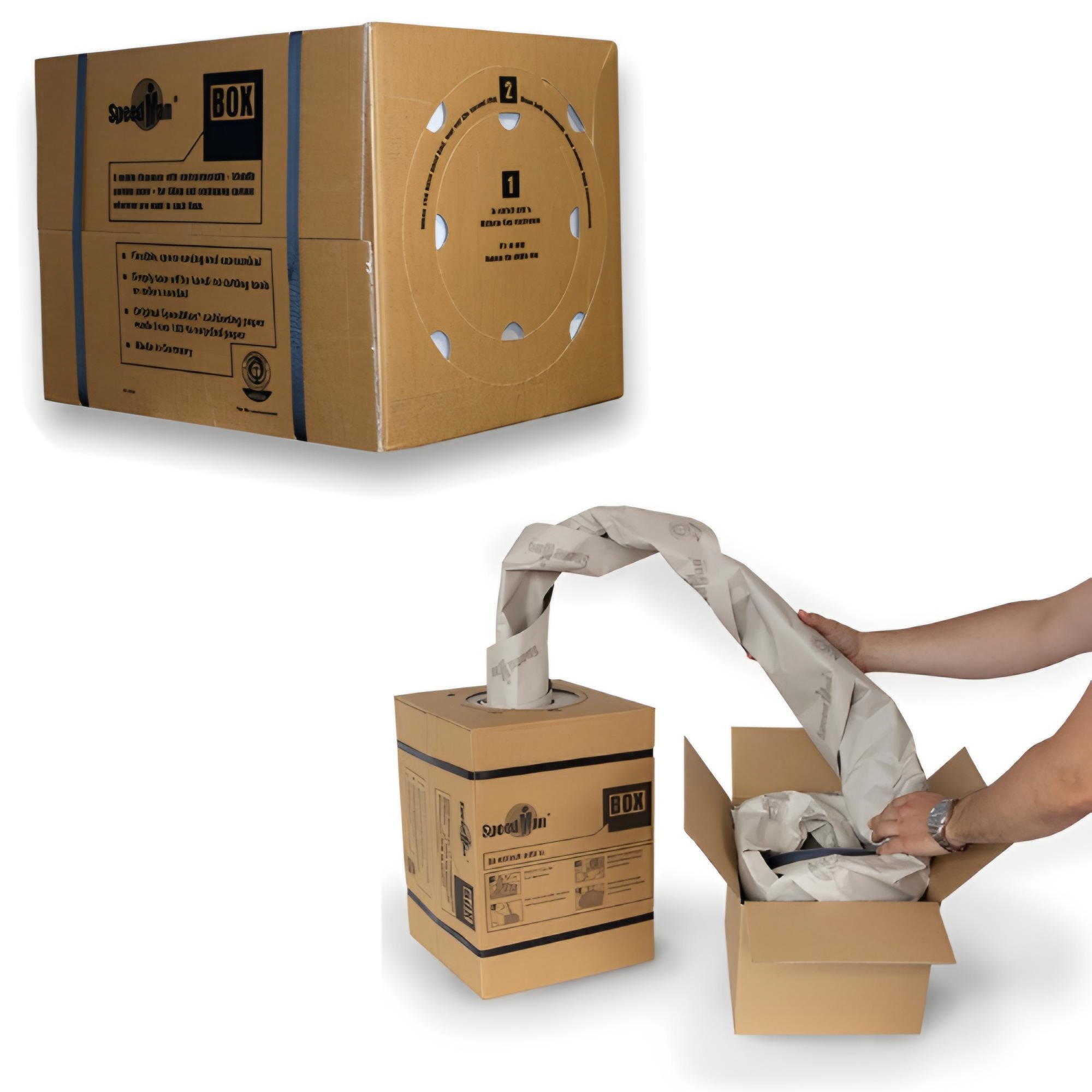Speedman Box Eco-Friendly Paper Void Fill Dispenser System Speedman Box Eco-Friendly Paper Void Fill Dispenser System